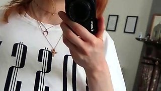 Pregnant Redhead Webcam Masturbation