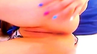 Asian Chinese Camgirl Foot Fetish with Sex Toy