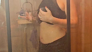 compilation of a sexy milf and sex in the shower who washes but not only that