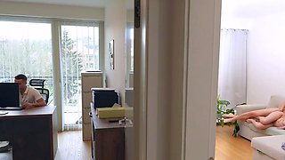 Sweet young redhead with perky tits loses anal virginity