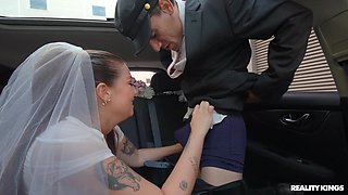 Superb bride flaming porn scene
