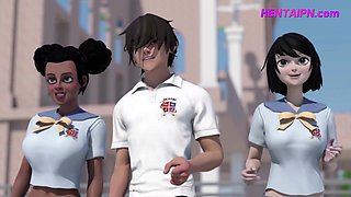 CRAZY Uncensored 3D Hentai Students School Sex