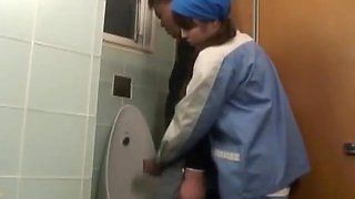 Asian toilet attendant enters the wrong part1