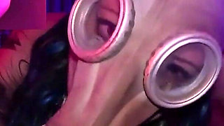 Gas Mask Breath Control - Fuck Machine Orgasm