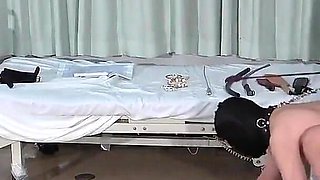 Female Doctor Enjoys Playing Pet Play with Patient Under the Guise of Treatment, and Facesitting Him as a Human Chair