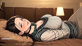 Ai Brunette Teasing in Bed