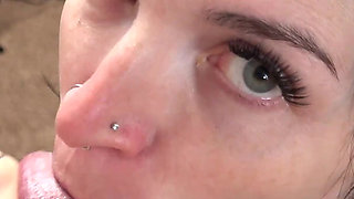 Jess B Is Giving Logan a POV Blowjob