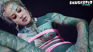 Your Trippy Hippie Plays with Pippie and Anal Dildo