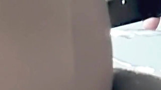 Big Pussy Housewife Pissing in (normal and) Super Slow Motion