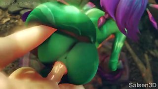 Neeko League of Legends Hentai - Anal & Creampie Compilation in HD