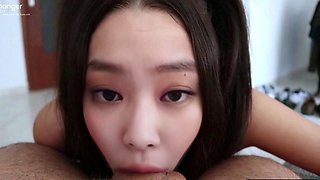 Asian blowjob with cumshot