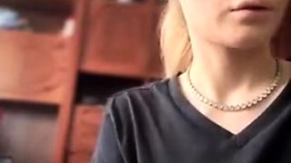 Blonde emo amateur solo masturbation