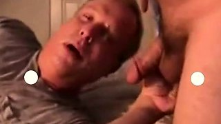 Deepthroat and cumming on face and fronse