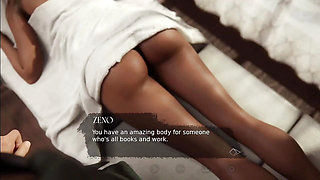 Step sister body massage by step brother