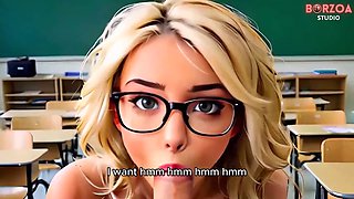 A dominant teacher approved a sexy blonde teens college tuition, but he wants something in return zara - Part 1 - 3Dhentai