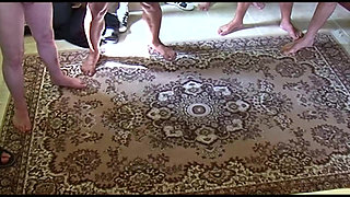 Hot Threesome! Dark-haired Horny Slut! Gets Fucked by Big Cocks!