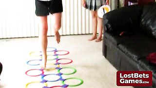 Enticing wooer's brunette video