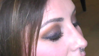 Thick Brunette Babe Pleasing Big Cocks with Her Amazing Mouth