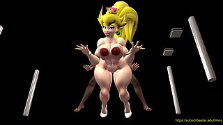 Bowsette Doggy Position in the Castle