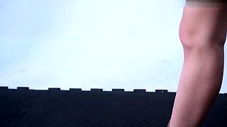 Extreme bondage initiation session for sexy amateur babe