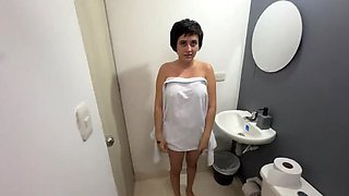 Hot Stepsister Naked in Shower - Horny Brother Eats Her Tight Pussy - ManuelaAlvarez