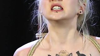 Life with Dr Lomp - part 2 - rough boob punishment with whipping and nailing