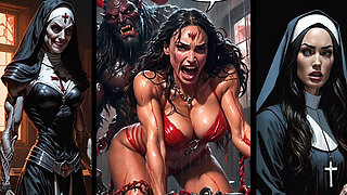 Sexy Amazon Queen and Monster with a Huge Dick. Horror Porn Parody. Dark Fantasy Sex. Comic. Sex Fairy Tale for Adults