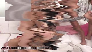 Lydia Black FIRST QUAD-Domination gangbang with double anal