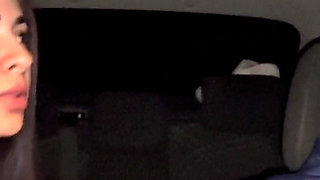 Wife Fucks Uber Driver and Makes Him Run 2 Times in Her Car While It's Raining