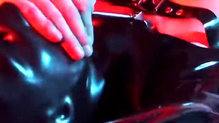 Facesitting on the Restricted Rubber-slave