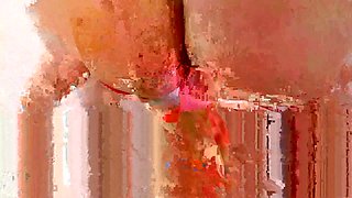 Skinny MILF Swallows Jizz And Piss