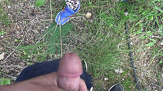 Turkish Granny Caught a Real Secret Watcher Flashing His Big Cock to Her