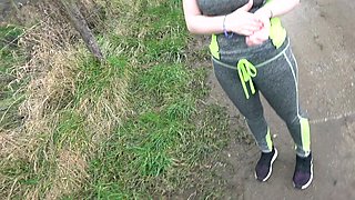 Premature Teeny Creampie During Outdoor Sex