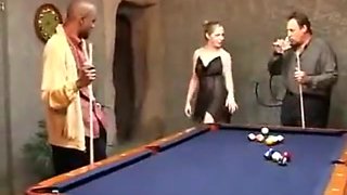 Cuckold loses wife to BBC at pool