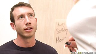 Awesome doggy style fuck with a busty blonde Jessica Moore