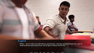 Sexy Married Teacher Having Threesome with Two Lucky Students - the Office