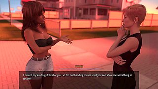 Alex gets naughty with Latisha's ass in this cartoon fantasy