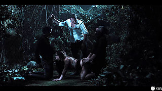 Asian Slut Gangbang - Japanese Girl with Big Tits Gets Used Like a Fuckdoll in the Woods Freeze Fetish