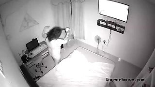 Spy cam - couple fucking intensely in the bed by VoyeurHouse.com: Big Tits, Big Ass  Amateur Porn