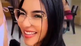 Outdoor anal solo and masturbating blonde