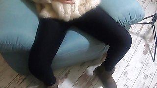 Face Fuck While Wearing White Fur Coat and Ugg Boots 208