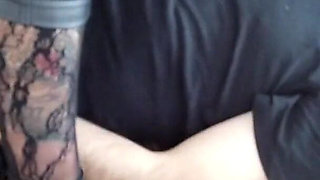 Foot slave worships his tattooed ladys feet