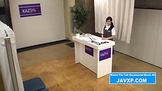 Hot Japanese Newbie Fucks on First Day at Work - What's Her Name?