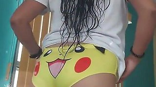 Do You Like How My Pikachu Panties Look on Me? Come Catch Her All