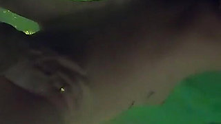 He Squirts Into Her Pussy Hole in the Pool