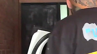 He Pays for the Repair of the Car with a Russian Between His Huge Tits