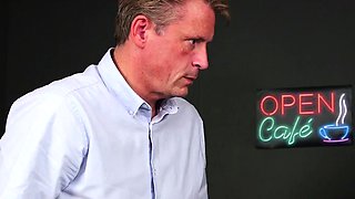 Amateur CFNM babes deepthroating a guy