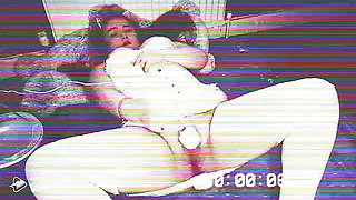 OLD VHS STYLE BBW IN CORSET CUMS