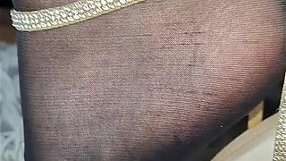 Nylon Feet Jerk off Instructions, Get Ready to Cumshot Now!