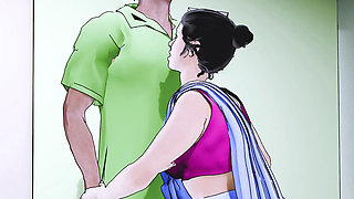 My horny big ass Bhabi Caught me with a condom Then this Happened - My widow horny bhabi part 1
